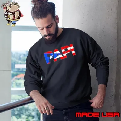 PaPi flag Puerto Rico Sweatshirt