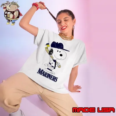 Seattle Mariners Snoopy Baseball funny cartoon shirt