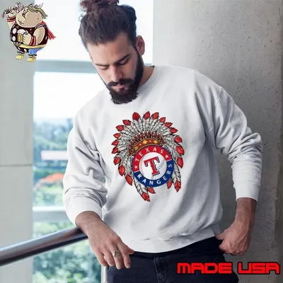 Texas Rangers Native American logo Sweatshirt