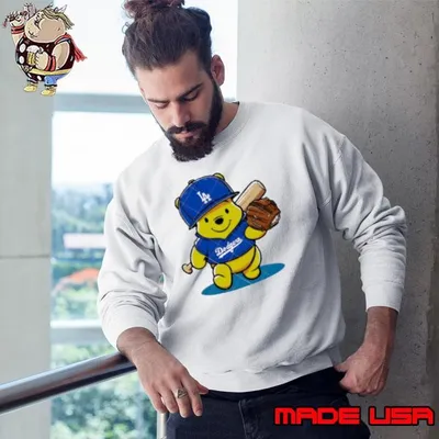 Winnie The Pooh LA Dodgers Pooh Dodgers Baseball Sweatshirt