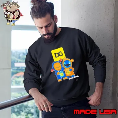Dollar general pooh and stitch friends Sweatshirt