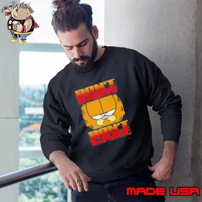 Don’t know don’t care orange cat Sweatshirt