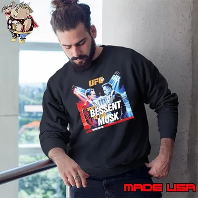 Elon Musk vs Scott Bessent UFC White House lawm Octaggh Sweatshirt