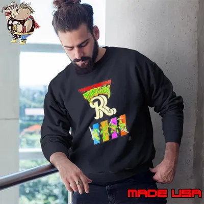 Frisco Roughriders Teenage Mutant Ninja Turtles Night Baseball Sweatshirt