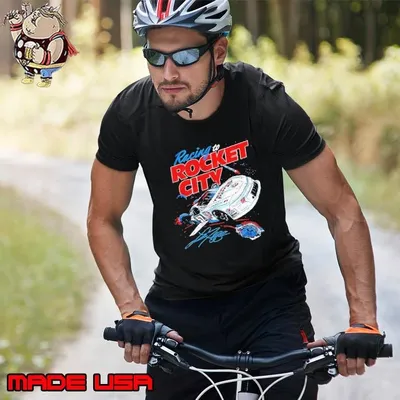Landon Huffman racing to rocket city signature shirt