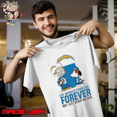 Los Angeles Chargers Charlie Brown Snoopy Chargers Forever Not Just When We Win shirt