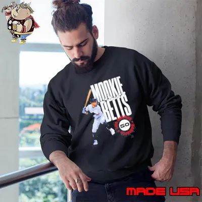 Mookie Betts Los Angeles Dodgers Stamp signature player Sweatshirt