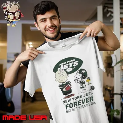 New York Jets Charlie Brown Snoopy Jets Forever Not Just When We Win Shirt