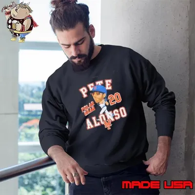 Pete Alonso New York Mets Polar Bear Baseball Sweatshirt