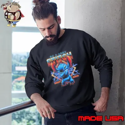 Stitch 80s Rocker Stitch retro Sweatshirt