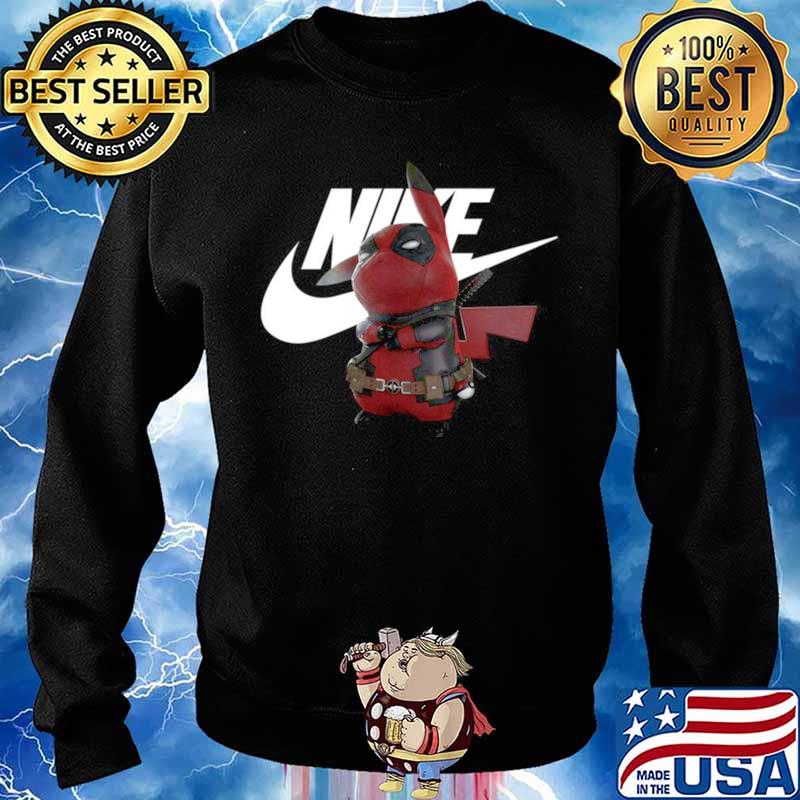 Pikachu And Deadpool Pikapool Nike Sweater