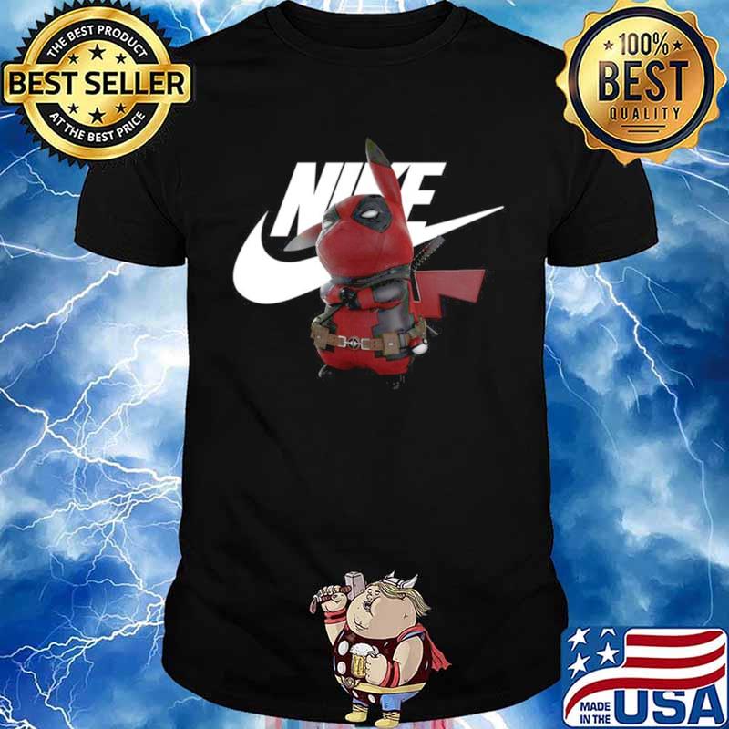 Pikachu And Deadpool Pikapool Nike shirt