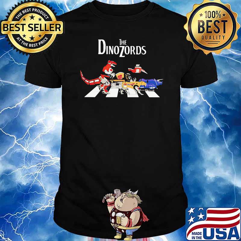 The Dinozords Abbey Road Cartoon Shirt