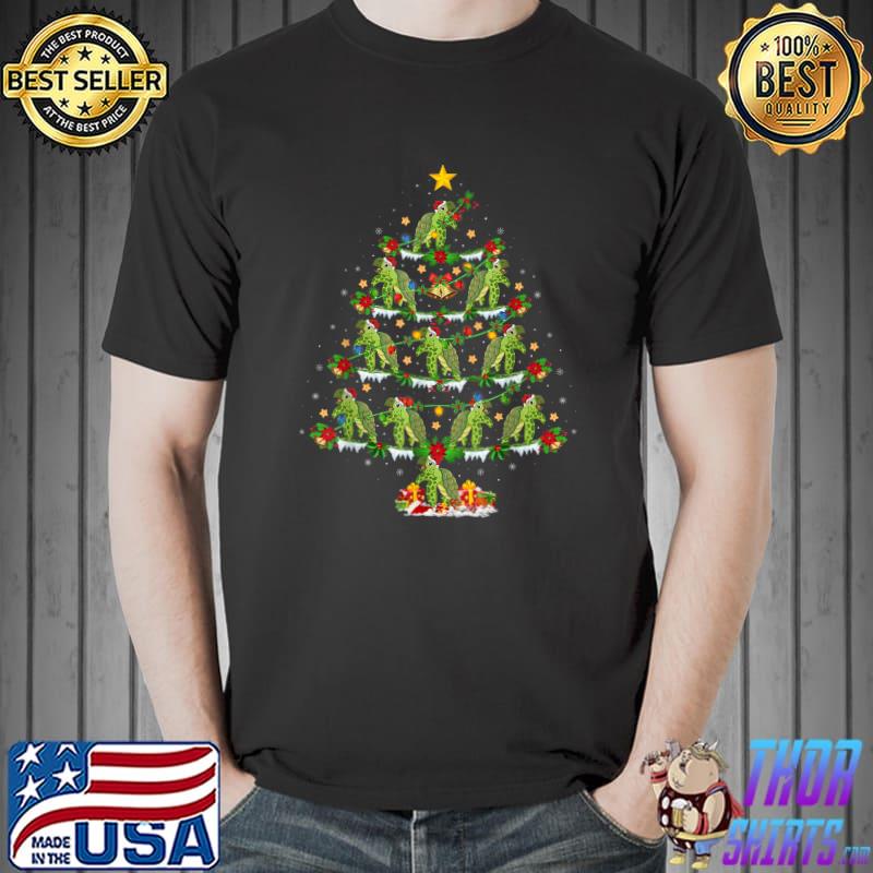 Sea Turtle Animal Lover Lighting Sea Turtle Christmas Tree T-Shirt