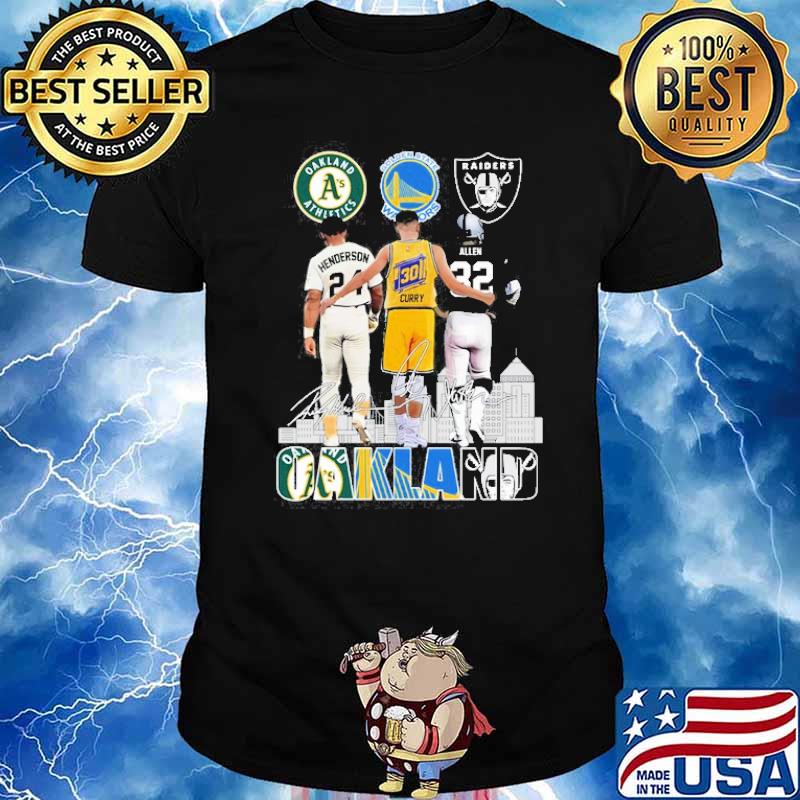 Golden State Warriors Oakland Athletics Raiders Shirt