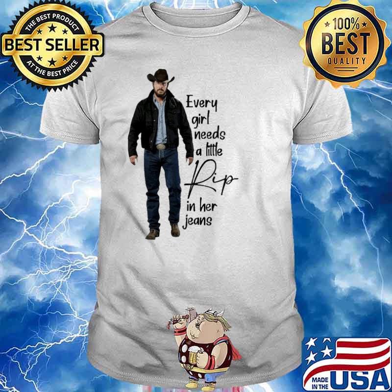 Every girl needs a little rip in her jeans shirt