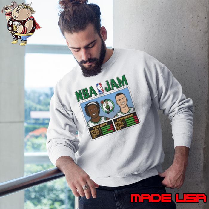 Boston Celtics NBA Jam Holiday And Porzingis 2024 Conference Finals Shirt Sweatshirt