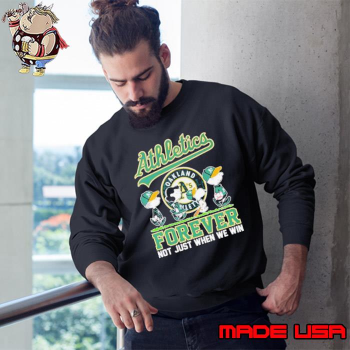 Peanuts Characters Abbey Road Oakland Athletics Forever Not Just When We Win Shirt Sweatshirt