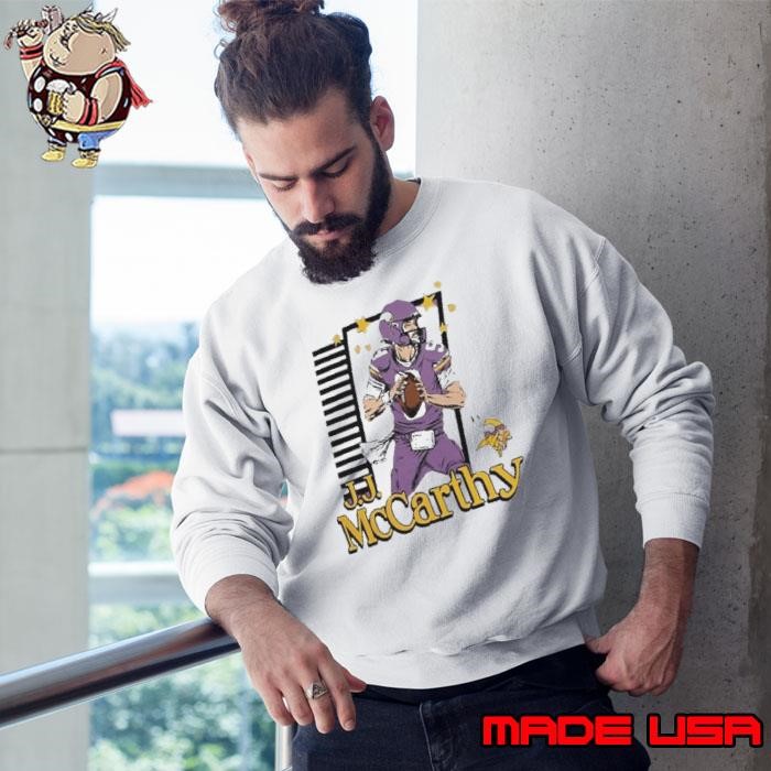 J.J. McCarthy Minnesota Vikings Caricature Player 2024 Sweatshirt