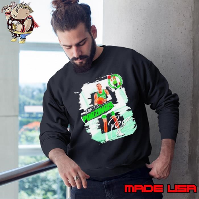 Kristaps Porzingis Boston Celtics rough Sweatshirt