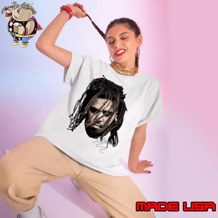 J Cole Big Face Signature American rapper and record producer s Ladies tee