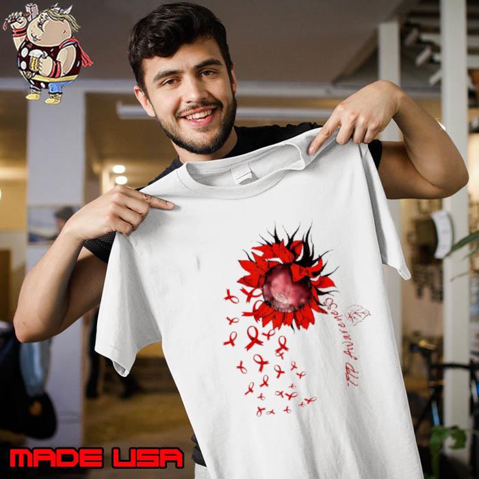 Ttp Awareness Sunflower Red Ribbon s Unisex
