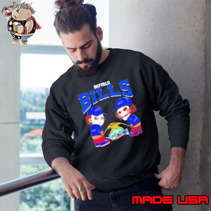 Michael Myers And Billy He Puppet X Buffalo Bills Pee On NFL Eams Halloween Shirt
