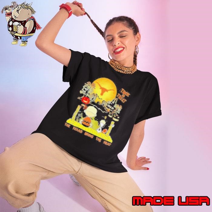 Official NCAA Texas Longhorns Snoopy Bring The Heat 2024 Ladies tee