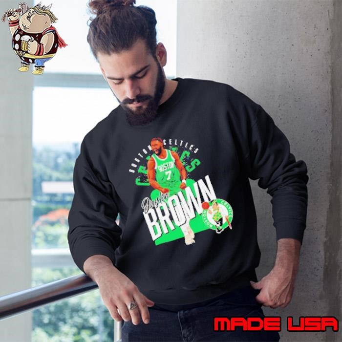 Jaylen Brown 7 Boston Celtics Basketball shield Sweatshirt