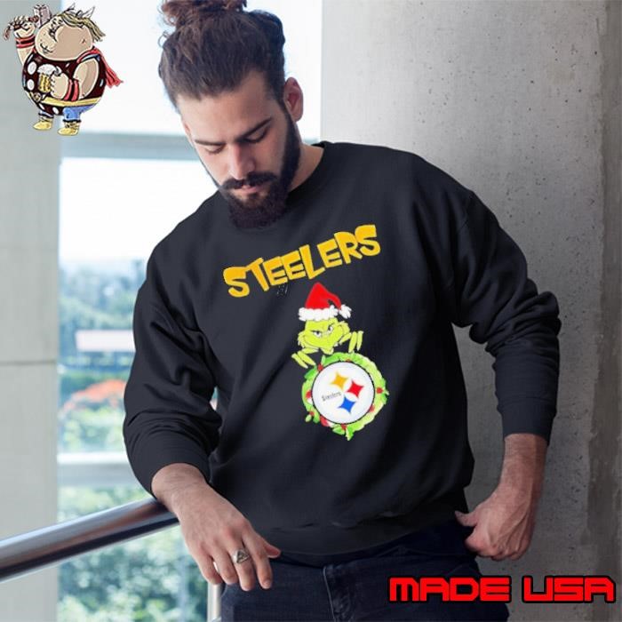 Grinch My Steelers Stole My Heart Christmas Sweatshirt
