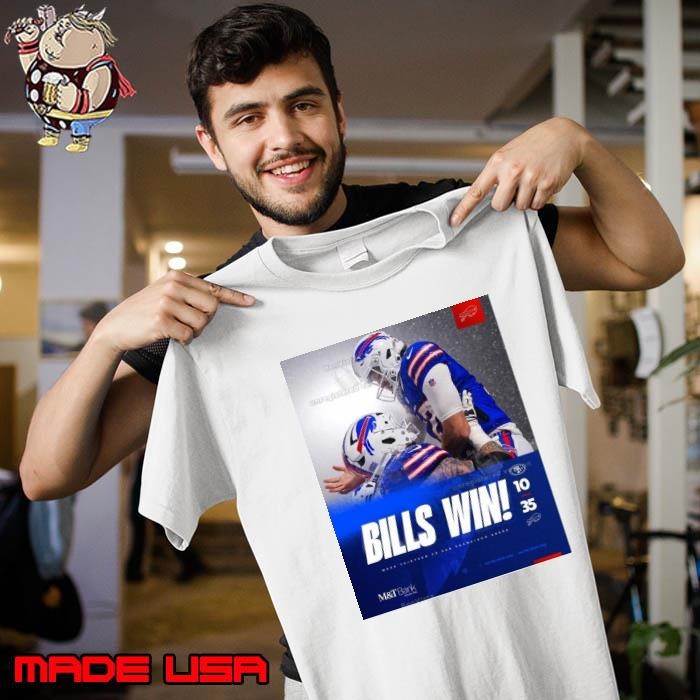 Poster NFL Football 2024 Bills Win Final San Francisco Vs Buffalo Bills 10 – 35 Week Thirteen Unisex