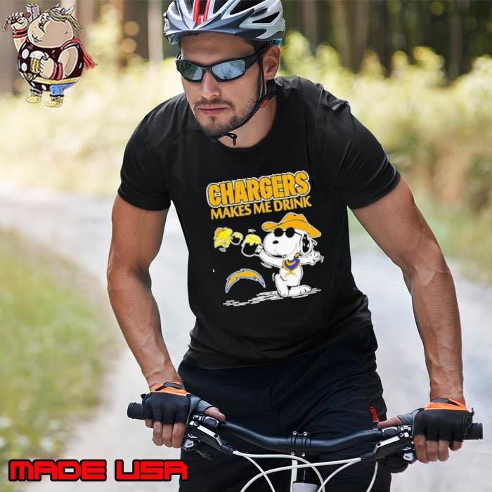 Snoopy x Woodstock Los Angeles Chargers make me drinks Unisex