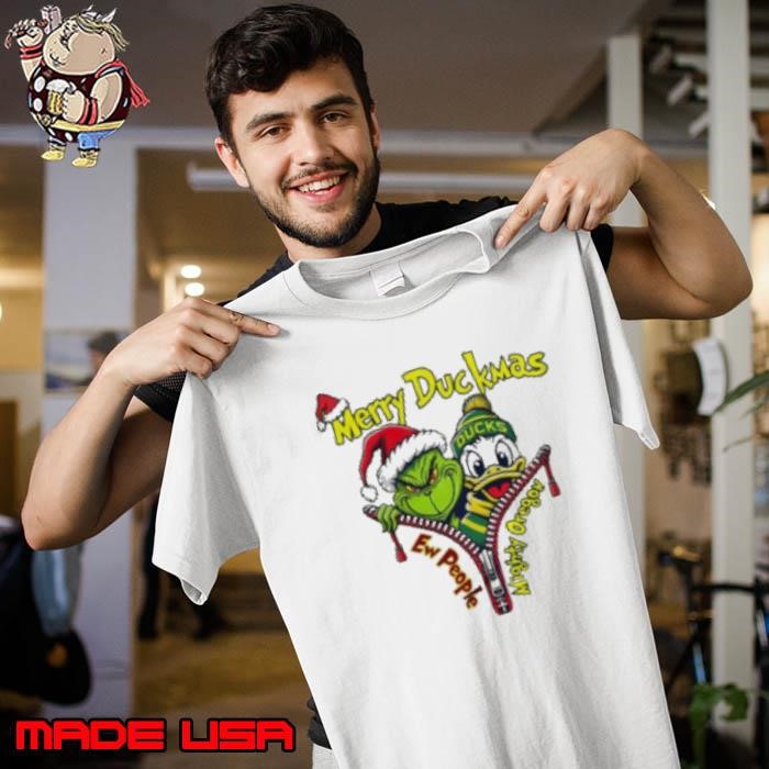 The Grinch Oregon Ducks Merry Duckmas Mighty Oregon Christmas 2024 Shirt