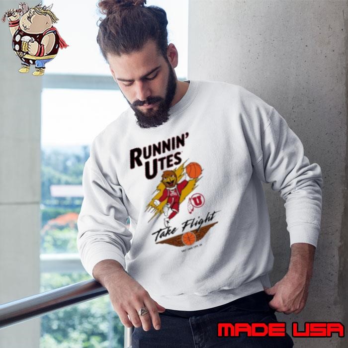 Runnin’ Utah Utes Take Flight Salt Lake City UT Mascot Sweatshirt