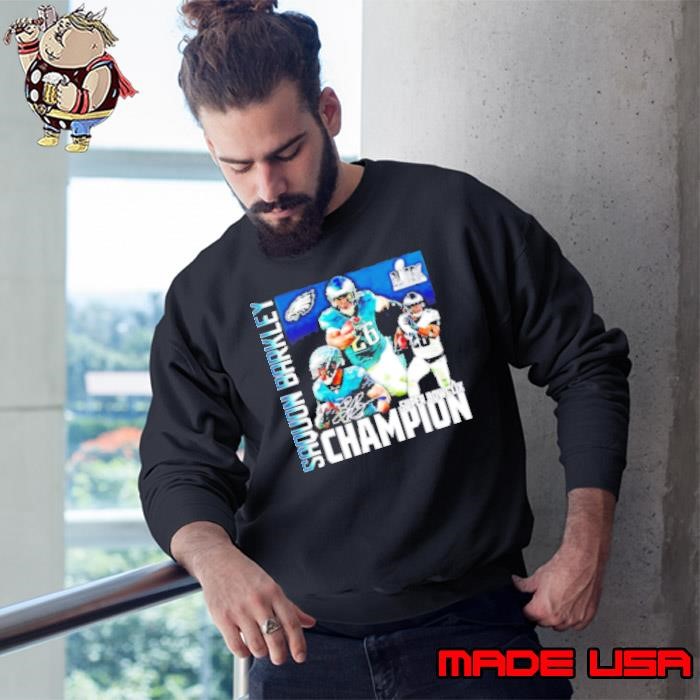 Saquon Barkley Philadelphia Eagles Super Bowl LIX champions signature Sweatshirt