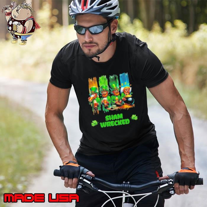 Shamwrecked Funny St. Patrick's Beer Drinking Leprechaun Shirt