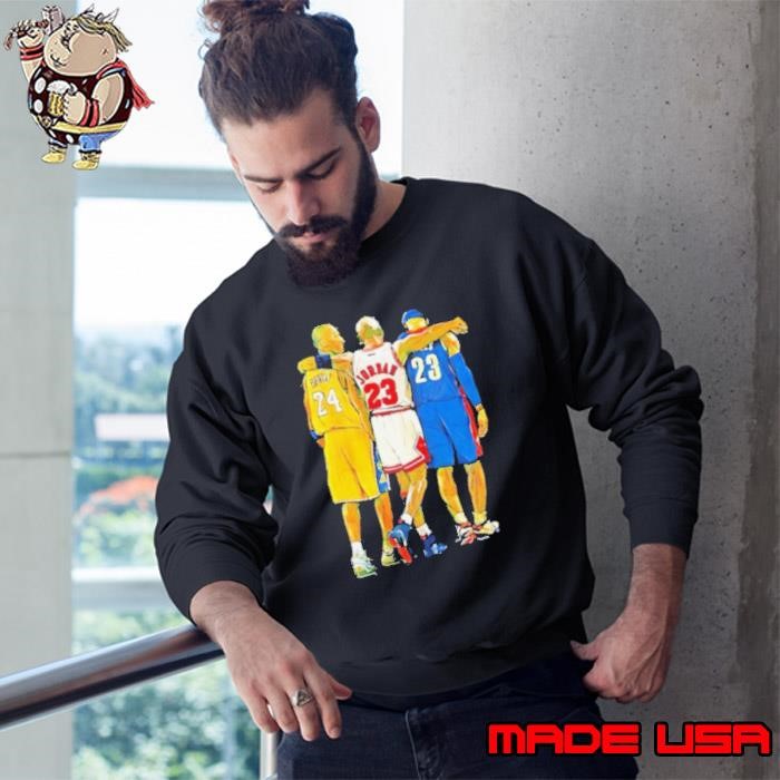 Kobe Bryant Michael Jordan LeBron James NBA Legends Sweatshirt