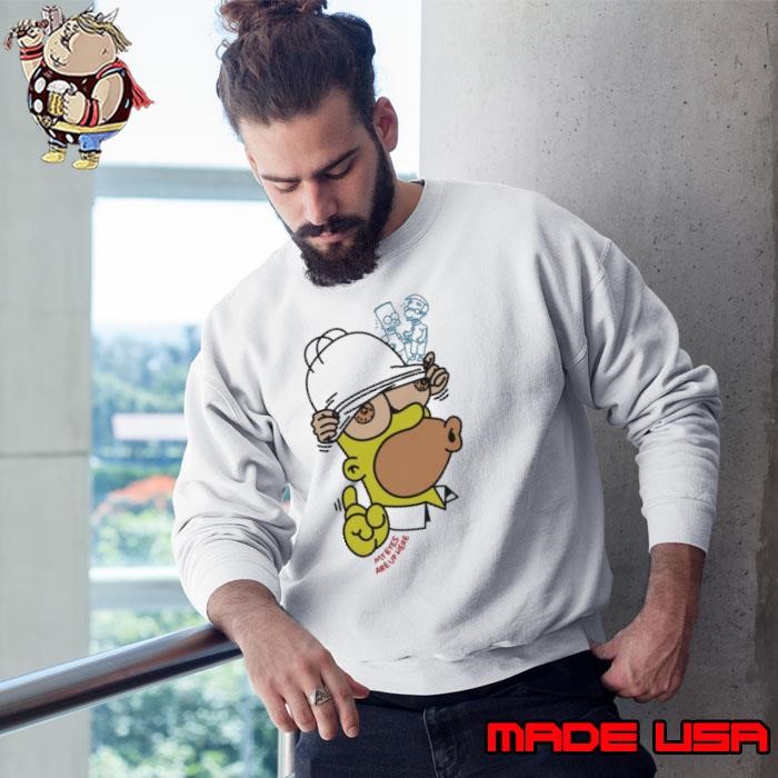 Simperson My Eyes Are Up Here 2025 Sweatshirt
