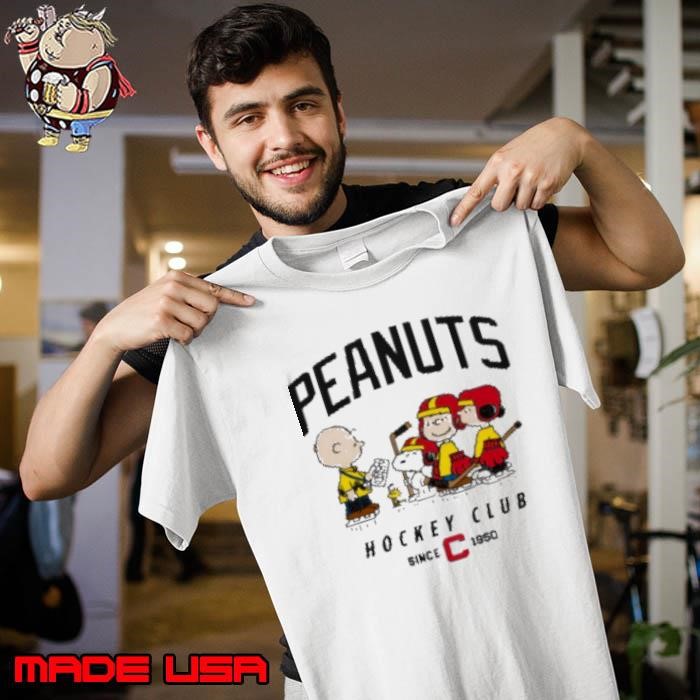 Snoopy Charlie Brown Peanuts Hockey Fan Jersey Club Since 1950 Shirt