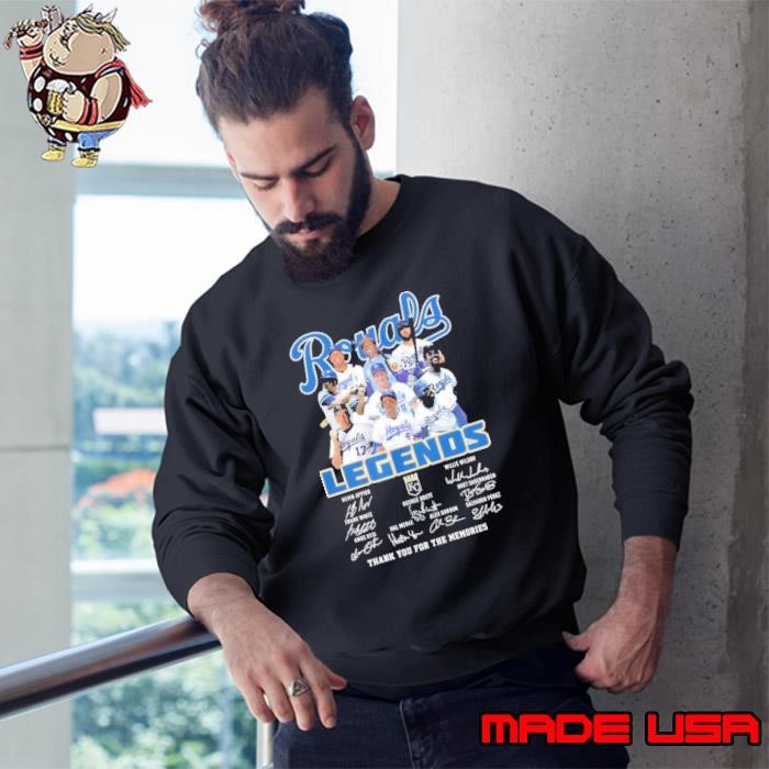 Kansas City Royals legends thank you for the memories signatures Sweatshirt