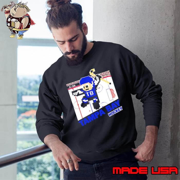 Tampa Bay hockey 8-bit cartoon shirt
