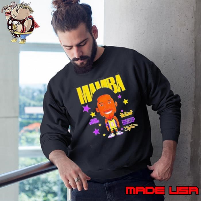 Mamba Kobe Bryant Los Angeles Lakers signature caricature Sweatshirt