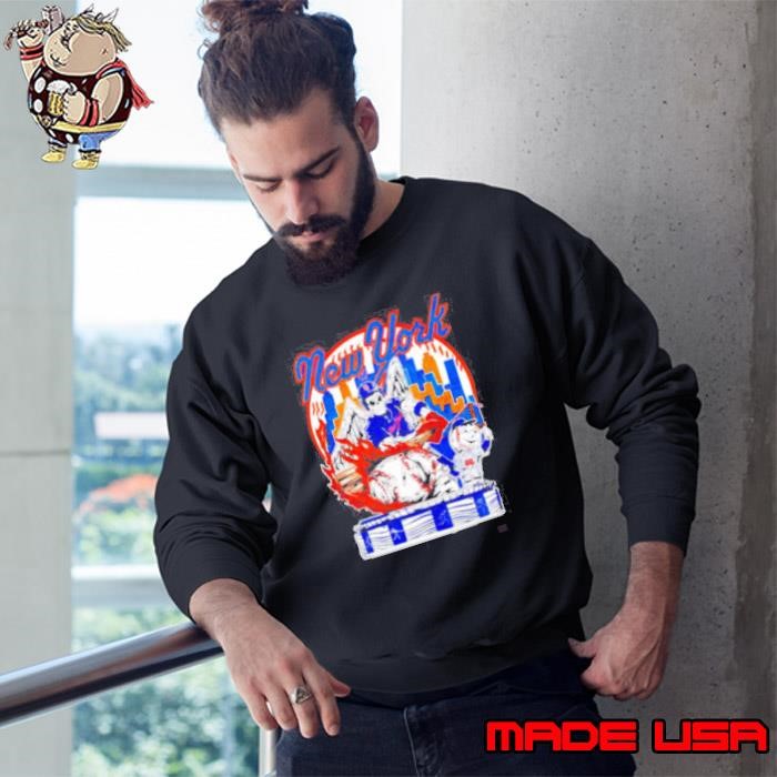 Skeleton New York Knicks baseball skyline shirt