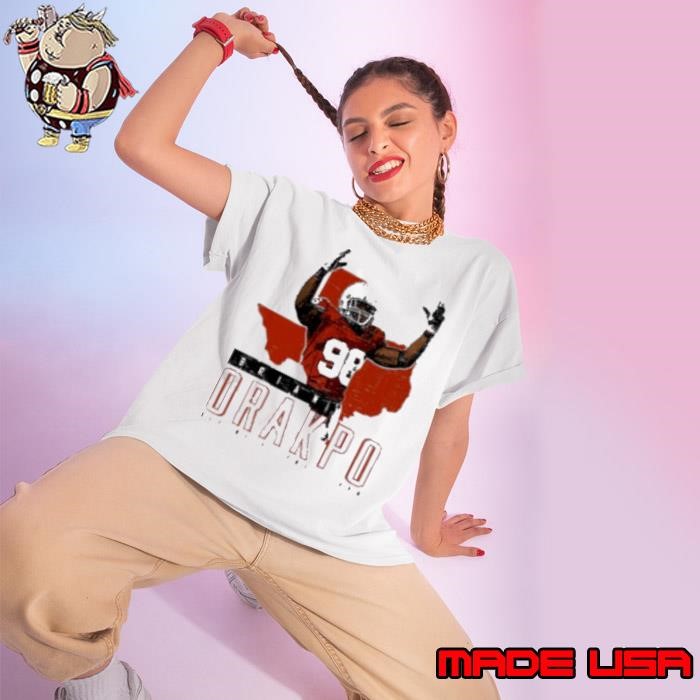 Brian orakpo Texas map state Ladies tee